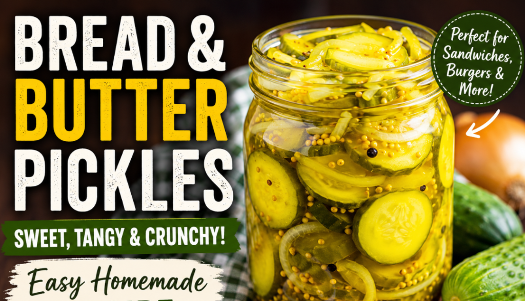 Bread and Butter Pickle Recipe