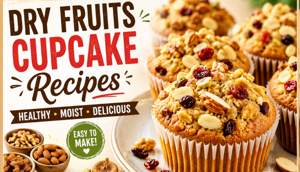 Dry Fruits Cupcake Recipes