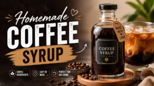 Homemade coffee syrup