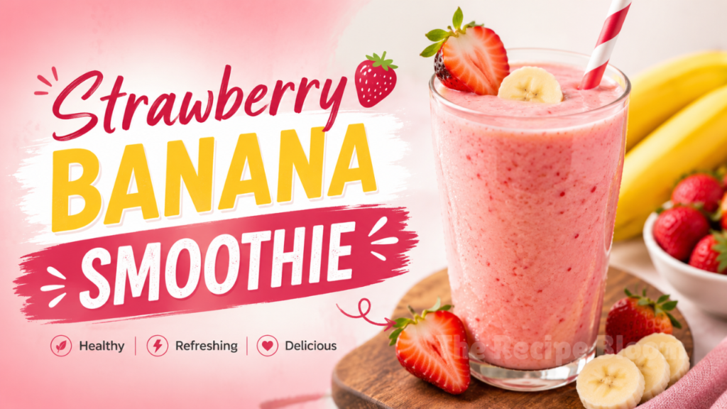 Strawberry banana smoothie