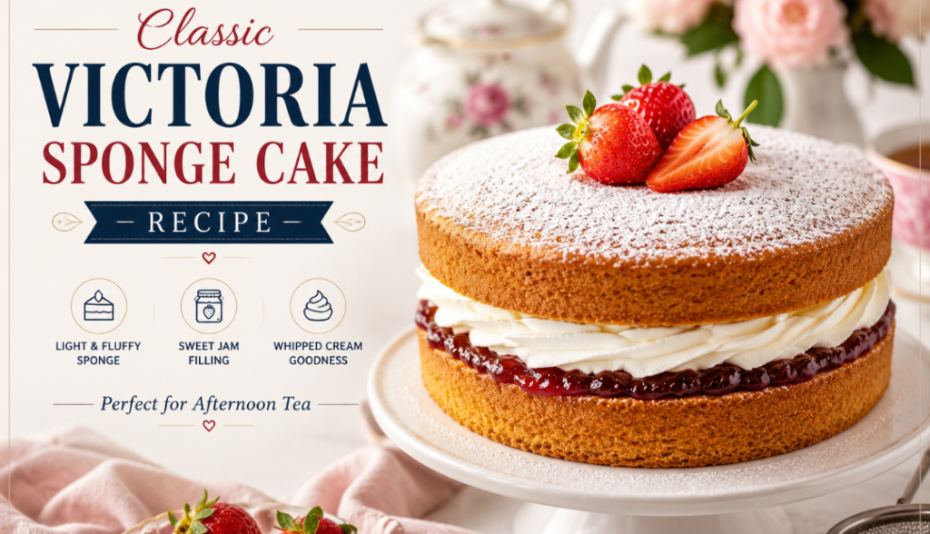 Victoria Sponge Cake Recipe