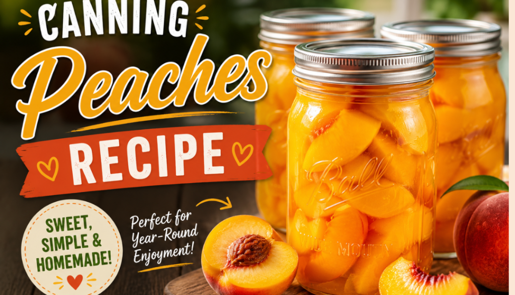 Canning Peaches Recipe