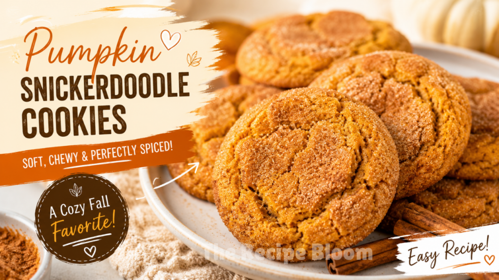pumpkin snickerdoodle cookies