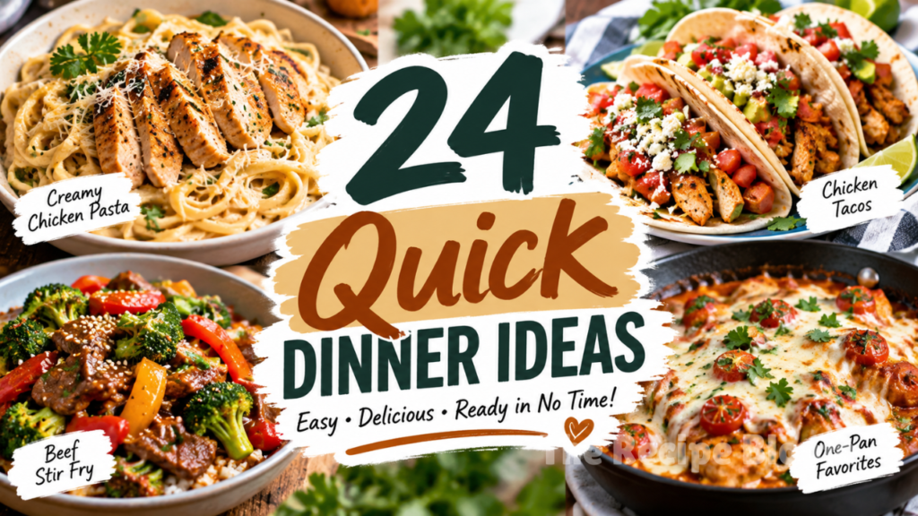 24 Quick Dinner Ideas