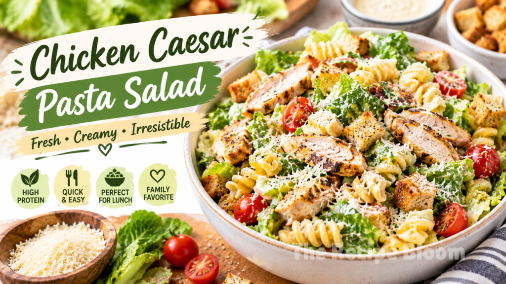 chicken caesar pasta salad