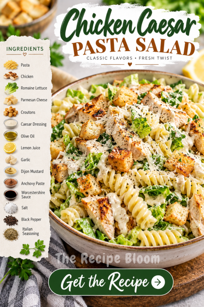 chicken caesar pasta salad