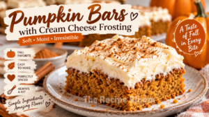 pumpkin bars with cream cheese frosting