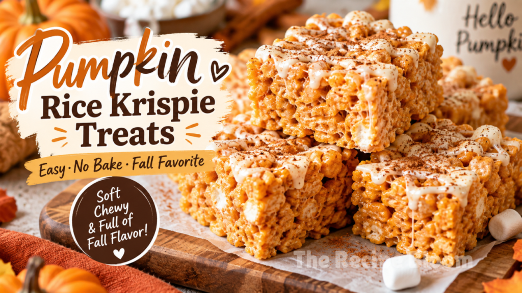 pumpkin rice krispie treats