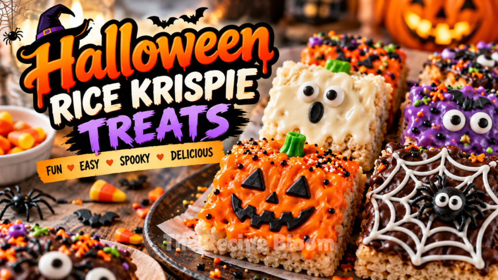 halloween rice krispie treats