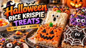 halloween rice krispie treats